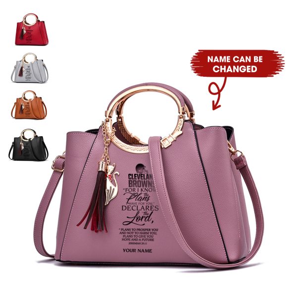 Customize Your Name with CLBR Jeremiah 29:11 Embossed Bling Glamor Leather Women Handbag HB100 NF